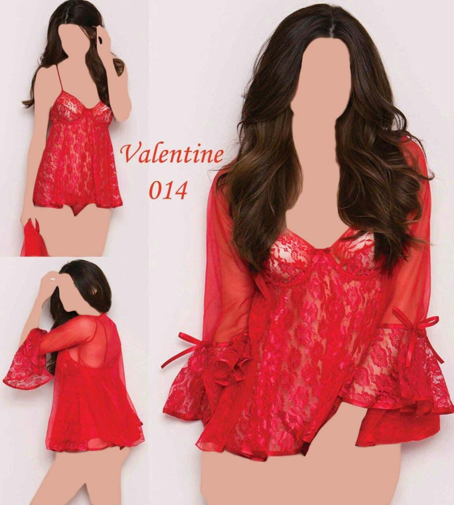 تاپ و ربدوشامبر Valentine کد 014