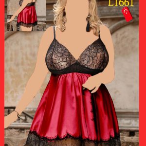 لباس خواب ساتن Love Lingerie کد L1661