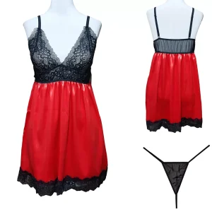 لباس خواب ساتن کد L1661 یا 195 سایز 42 تا 46