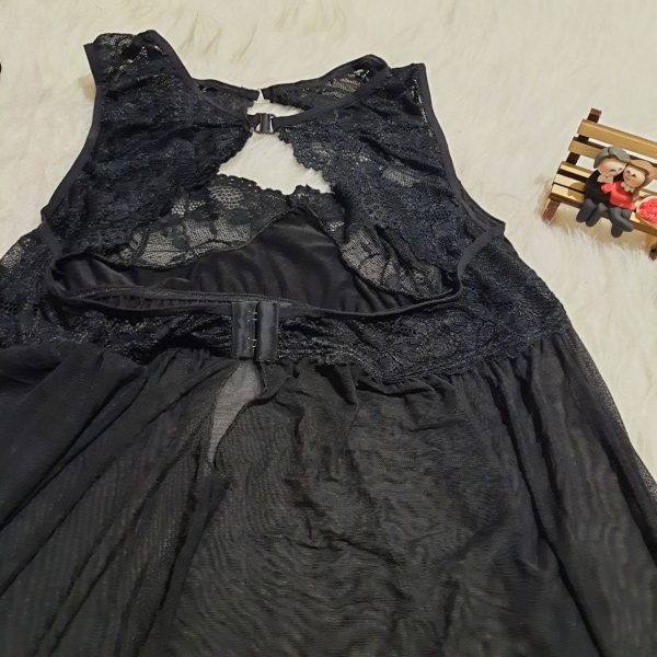 لباس خواب توری سایز بزرگ Violetta کد 2012