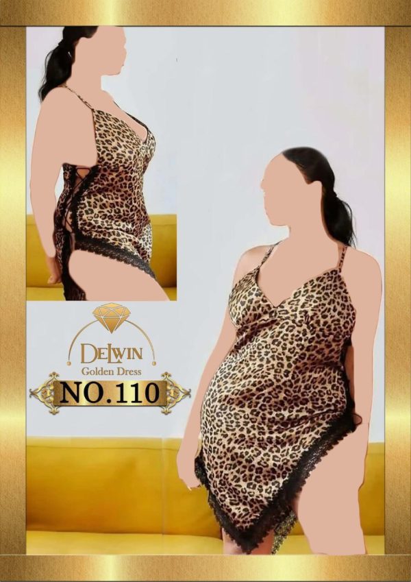 لباس خواب پلنگی سایز بزرگ Delwin کد 110