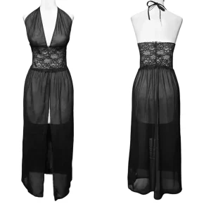 لباس خواب تور و دانتل بلند Delwin کد 128 در سه رنگ سفید و مشکی و قرمز بسیار جذاب و مناسب عروس