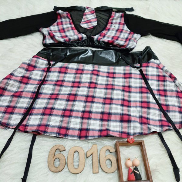 کاستوم یا لباس خواب دانش آموزی سایز بزرگ Ladylala کد 6016