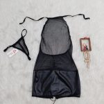 لباس خواب زنانه تور و چرم لاو لاینجری کد L07