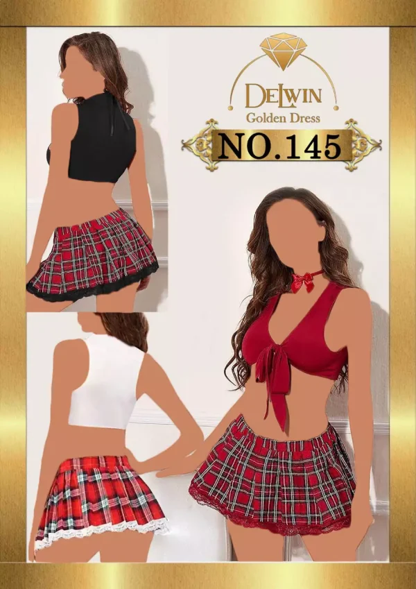 لباس خواب یا کاستوم دانش آموزی چهار تکه Delwin کد 145
