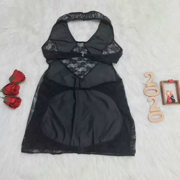 لباس خواب یا کاستوم چرم و دانتل سایز بزرگ Violetta کد 2020