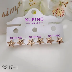 گوشواره طرح ستاره رنگ ثابت XUPING کد 1-2347