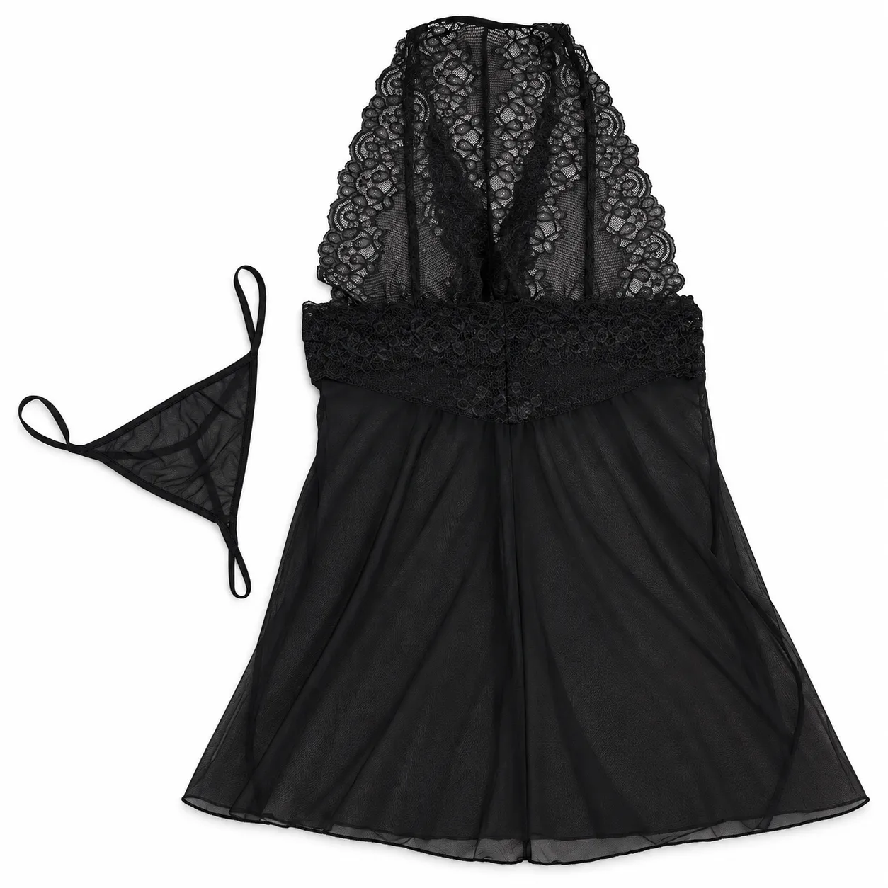 Big Size sexy nightwear لباس خواب توری سایز بزرگ Violetta کد 2025