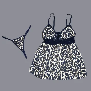 لباس خواب سایز بزرگ پلنگی MNG کد 2059