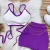 ست کراپ بندی با دامن Valentino کد 1442