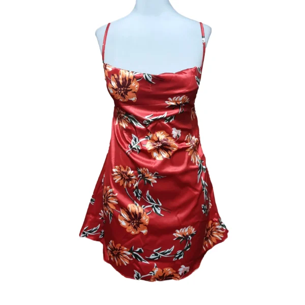 لباس خواب ساتن یقه دراپه Queen کد Q2029