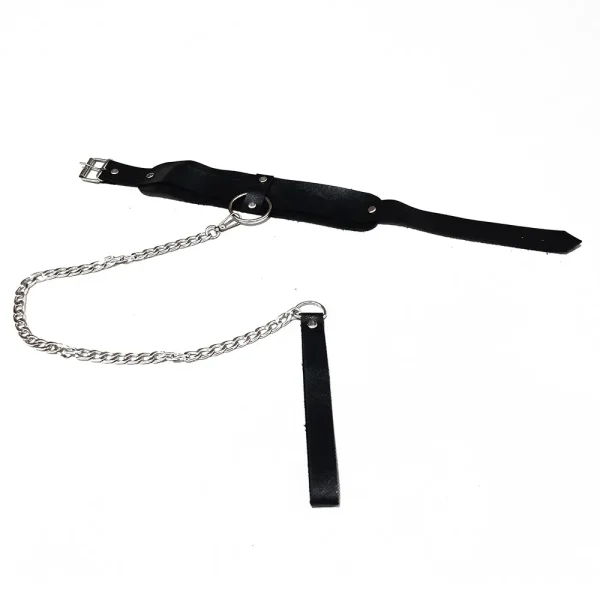 اکسسوری چرمی فانتزی گردنی مشکی Delwin کد 216 با طراحی ساده و خاردار، مناسب لحظات خاص و جذاب")) اکسسوری چرمی فانتزی گردنی مشکی Delwin کد 216 با طراحی ساده و خاردار، مناسب لحظات خاص و جذاب