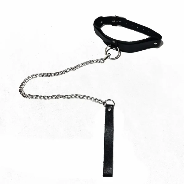 اکسسوری چرمی فانتزی گردنی مشکی Delwin کد 216 با طراحی ساده و خاردار، مناسب لحظات خاص و جذاب")) اکسسوری چرمی فانتزی گردنی مشکی Delwin کد 216 با طراحی ساده و خاردار، مناسب لحظات خاص و جذاب