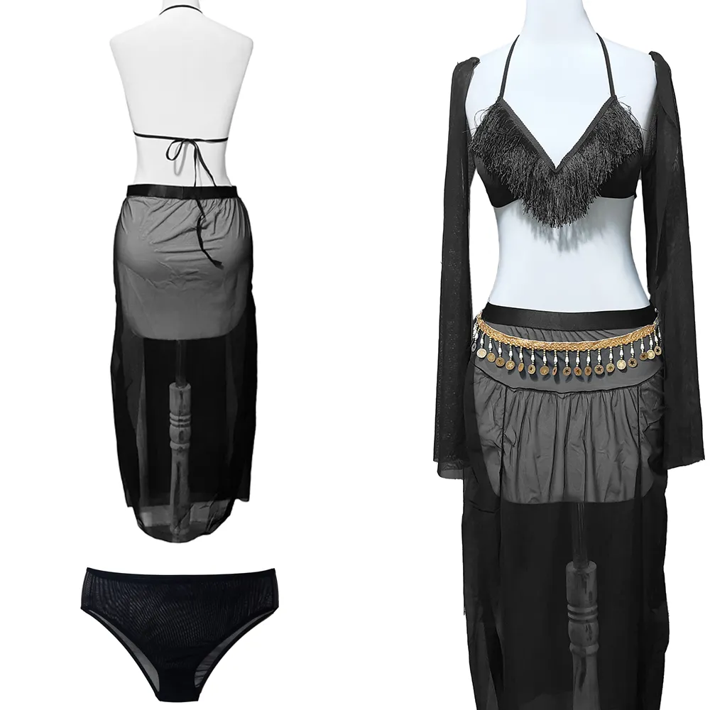 set-sootian-daman-raghs-arabi-107 (1) ست سوتین و دامن عربی بالدار کد 107