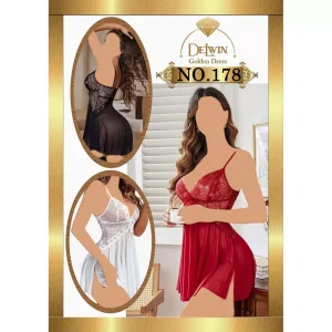 لباس خواب کوتاه دامنی دو تکه کد 178 سایز 38 تا 42