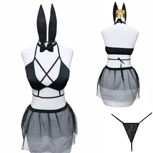 کاستوم خرگوش پنج تکه کد 2018 سایز 38 تا 42 مشکی جذاب و فانتزی در بازار تهران