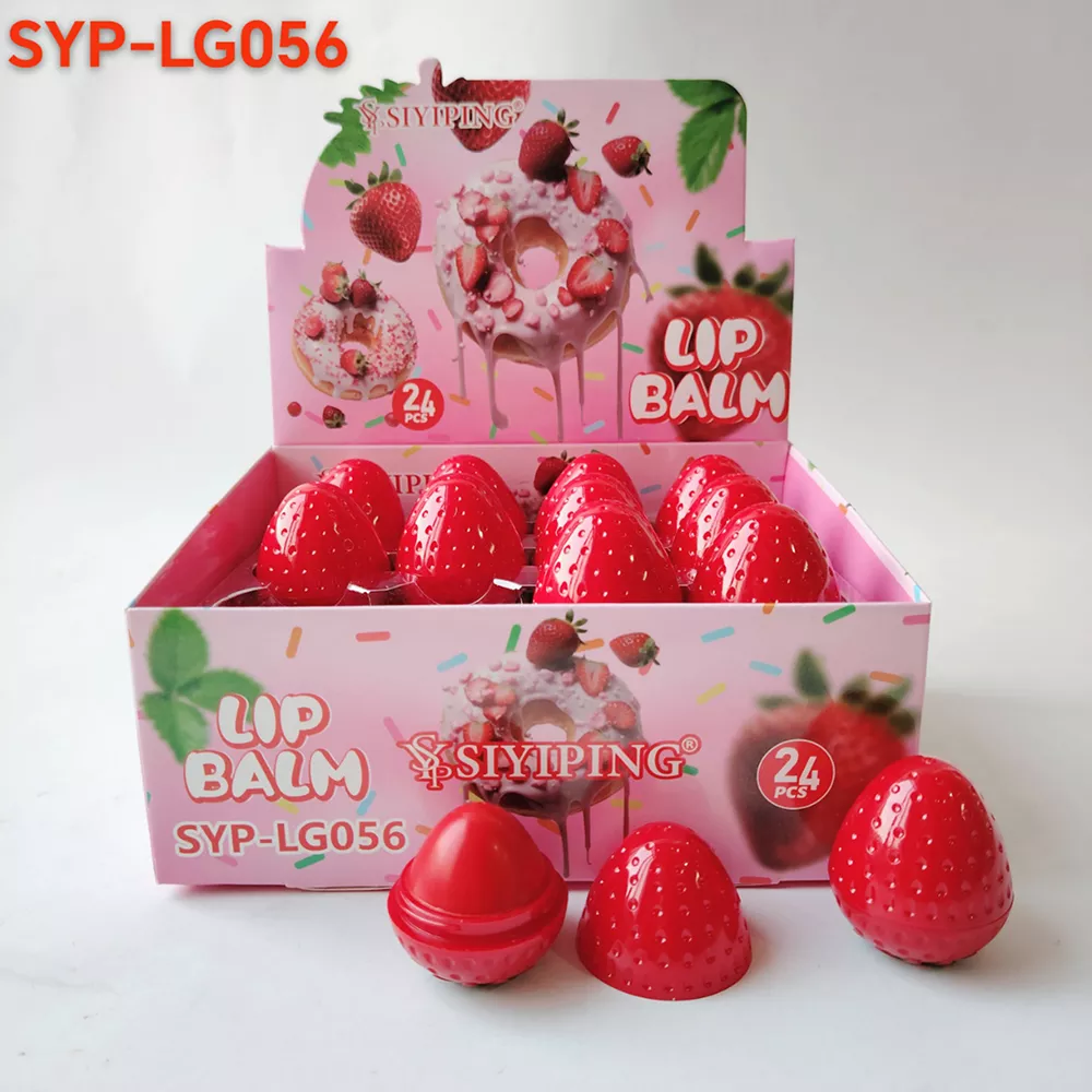 بالم لب توت فرنگی SIYIPING کد SYP-LG056، بالم لب توت فرنگی SIYIPING کد SYP-LG056 با رایحه ملایم و طراحی صورتی مناسب استفاده شخصی