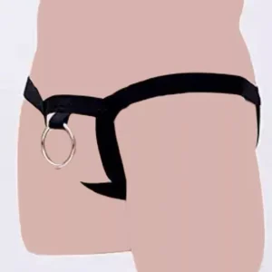 لباس زیر فانتزی مردانه Mersede کد 197 مشکی فری سایز 40 تا 44 با طراحی کشی و حلقه فلزی جلو