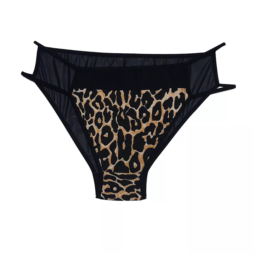 leopard-fantasy-panty-mesh-back-vip-sh112 (3) لباس زیر فانتزی زنانه پلنگی با پشت تور مدل VIP کد Sh112