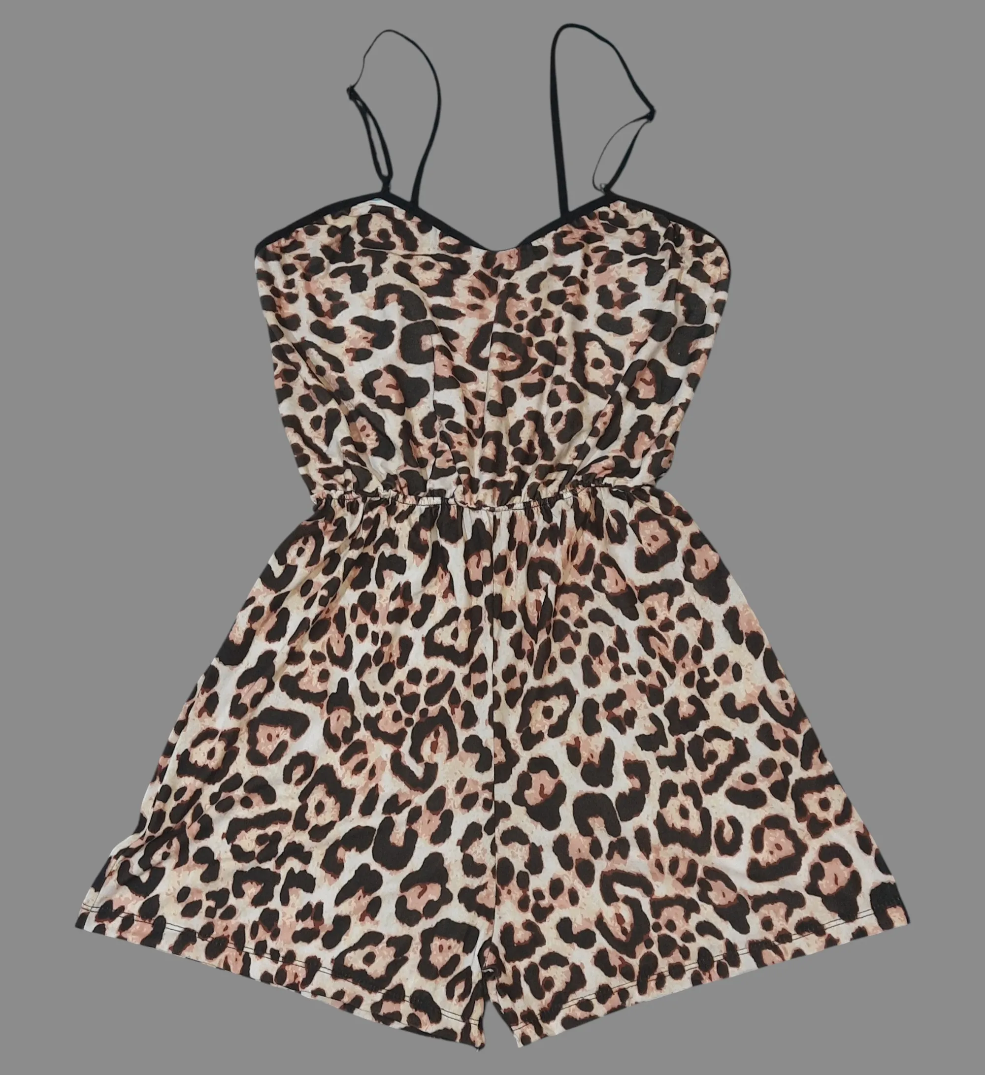 leopard-romper-7031 (1) رامپر زنانه پلنگی فری سایز کد 7031