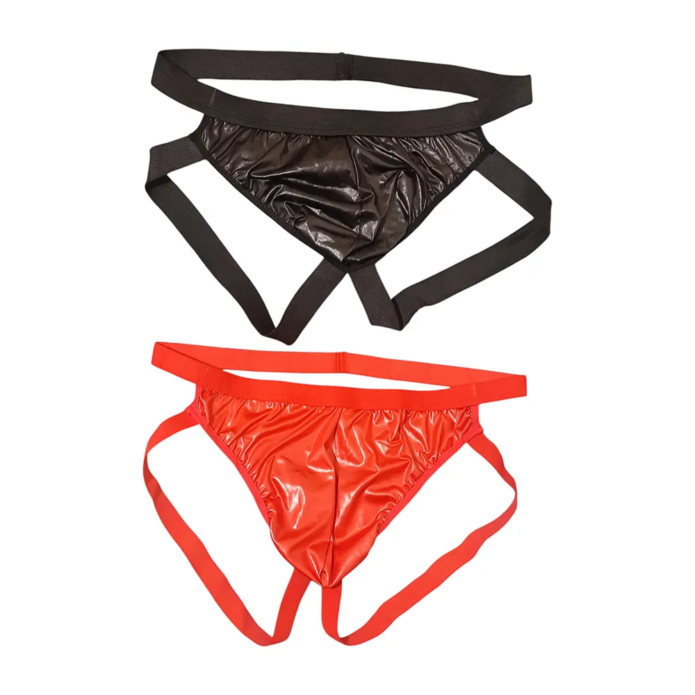 mens-open-back-leather-look-underwear-m247 (1) لباس زیر مردانه پشت باز طرح چرم براق مشکی کد M247