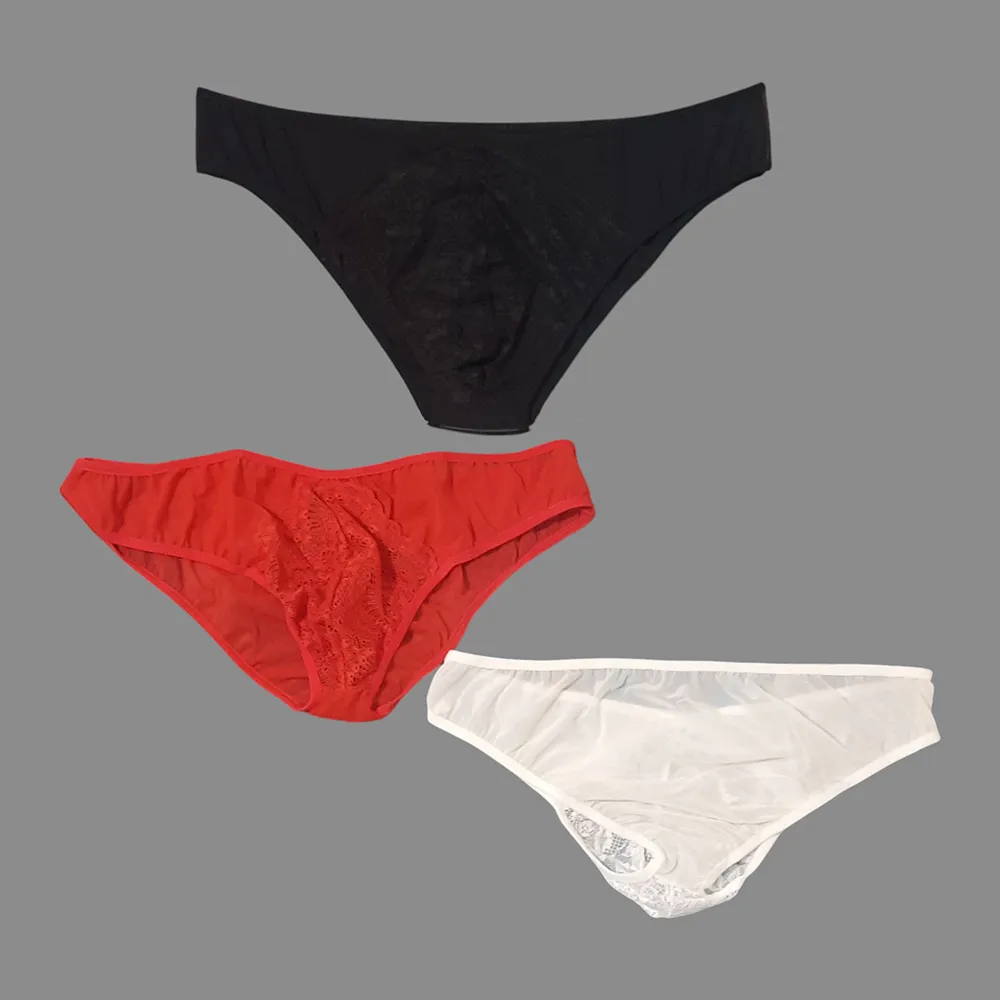 mens-sheer-lace-underwear-m244 (1) لباس زیر توری مردانه با بخش جلوی دانتل کد M244